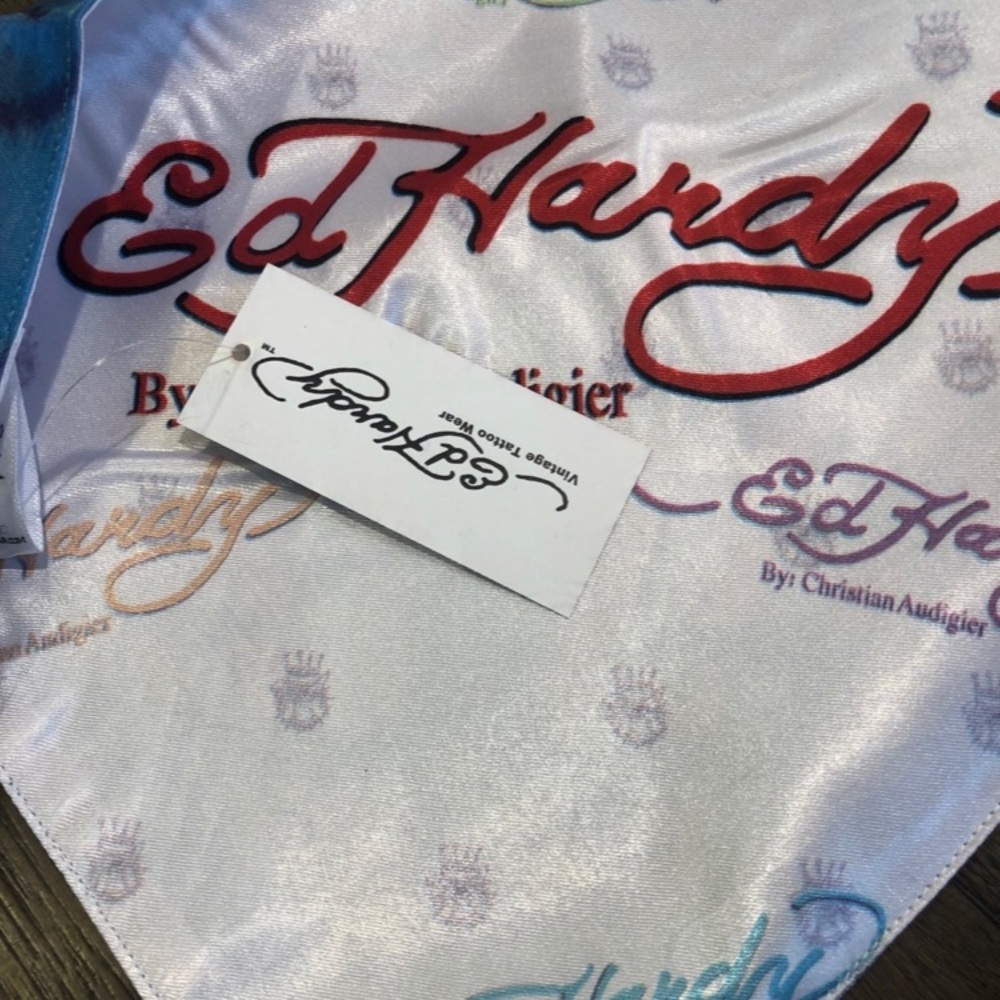 Ed Hardy by Christian Audigier Pet Bandana - Picture 3 of 4